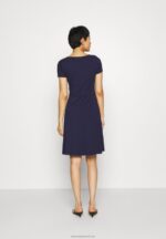 Z62T105 Women Anna Field Jersey Dress Maritime Blue - Image 3