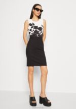Z62T106 Women Anna Field Jersey Dress Black/White - Image 4
