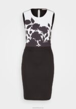 Z62T106 Women Anna Field Jersey Dress Black/White - Image 5