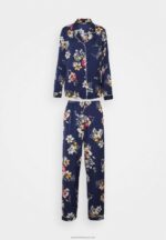 Z62T1070 Women Anna Field Set Pyjamas Dark Blue - Image 5