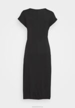 Z62T107 Women Anna Field Jersey Dress Black - Image 5