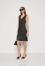 Z62T108 Women Anna Field Jersey Dress Black/White - Image 2