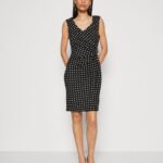 Z62T108 Women Anna Field Jersey Dress Black/White