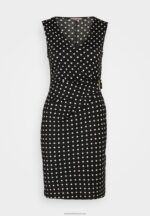 Z62T108 Women Anna Field Jersey Dress Black/White - Image 5