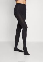 Z62T1099 Women Anna Field 2 Pack 100 Den Tights Black - Image 2