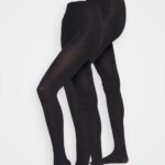 Z62T1099 Women Anna Field 2 Pack 100 Den Tights Black