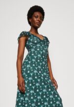 Z62T110 Women Anna Field Jersey Dress Green/Multi Coloured - Image 4