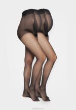 Z62T1114 Women Anna Field 20 Den Maternity Tights 2 Pack Tights Black - Image 2