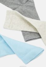 Z62T1119 Women Anna Field 8 Pack Socks Blue/Grey - Image 3