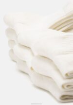 Z62T1122 Women Anna Field 10 Pack Socks Off White - Image 2