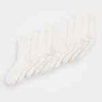 Z62T1122 Women Anna Field 10 Pack Socks Off White