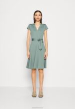 Z62T112 Women Anna Field Jersey Dress Green