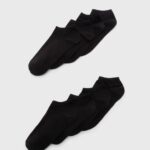 Z62T1132 Women Anna Field 8 Pack Socks Black