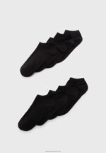 Z62T1132 Women Anna Field 8 Pack Socks Black