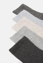Z62T1133 Women Anna Field 5 Pack Socks Black/Grey - Image 2