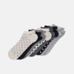 Z62T1138 Women Anna Field 8 Pack Socks Black/Grey