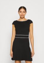 Z62T113 Women Anna Field Jersey Dress Black/White