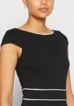Z62T113 Women Anna Field Jersey Dress Black/White - Image 6