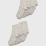 Z62T1141 Women Anna Field 8 Pack Socks Grey