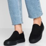 Z62T1162 Women Anna Field Slip-Ons Black