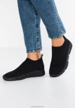 Z62T1166 Women Anna Field Slip-Ons Black - Image 4