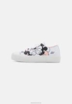 Z62T1174 Women Anna Field Disney Mickey Mouse Love Trainers White/Black - Image 2