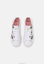 Z62T1174 Women Anna Field Disney Mickey Mouse Love Trainers White/Black - Image 6