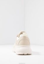Z62T1175 Women Anna Field Leather Trainers Beige - Image 7