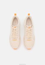 Z62T1184 Women Anna Field Trainers Beige/Orange - Image 6