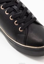 Z62T1191 Women Anna Field Trainers Black - Image 3