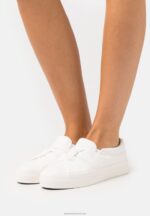 Z62T1194 Women Anna Field Slip-Ons White