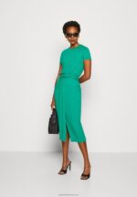 Z62T119 Women Anna Field Jersey Dress Green - Image 2