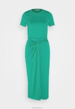 Z62T119 Women Anna Field Jersey Dress Green - Image 5