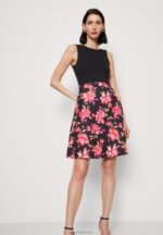 Z62T11 Women Anna Field Day Dress Black/Red/Purple - Image 4