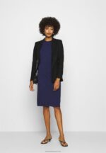 Z62T122 Women Anna Field Shift Dress Evening Blue - Image 2
