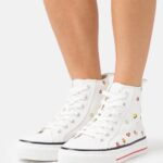 Z62T1240 Women Anna Field High-Top Trainers White