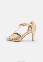 Z62T1243 Women Anna Field High Heeled Sandals Gold - Image 2