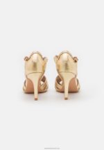 Z62T1243 Women Anna Field High Heeled Sandals Gold - Image 4