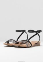 Z62T1248 Women Anna Field Sandals Black/Silver - Image 5