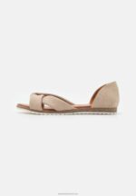 Z62T1251 Women Anna Field Leather Sandals Taupe - Image 2