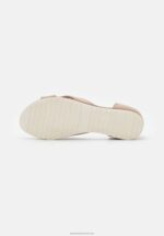 Z62T1251 Women Anna Field Leather Sandals Taupe - Image 5