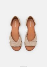 Z62T1251 Women Anna Field Leather Sandals Taupe - Image 6