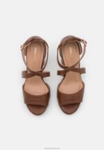 Z62T1253 Women Anna Field Sandals Cognac - Image 6