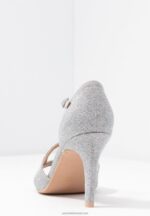 Z62T1255 Women Anna Field High Heeled Sandals Silver - Image 6