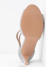 Z62T1255 Women Anna Field High Heeled Sandals Silver - Image 7