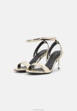 Z62T1258 Women Anna Field High Heeled Sandals Gold - Image 3