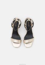 Z62T1258 Women Anna Field High Heeled Sandals Gold - Image 6