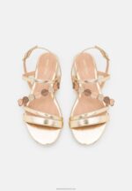 Z62T1260 Women Anna Field Sandals Gold - Image 6