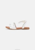 Z62T1262 Women Anna Field Leather Sandals White - Image 2