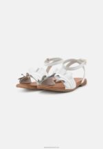 Z62T1262 Women Anna Field Leather Sandals White - Image 3